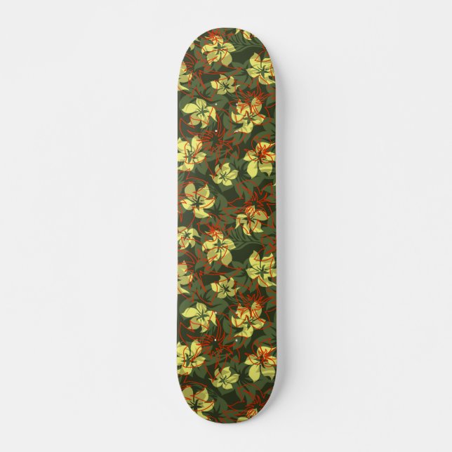 Kaanapali Camo Hawaiian Skateboard (Devant)