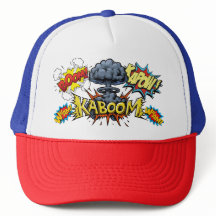Kaboom Bam Wham Boom Comic Book Casquette de baseb