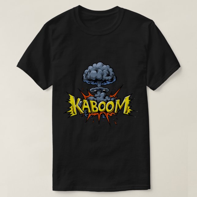 KABOOM ! T-Shirt Bomb Champignons Nuage Shirt Comi (Design devant)