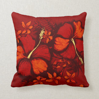 Kahala Hibiscus Hawaiian Carré Tropical Coussins
