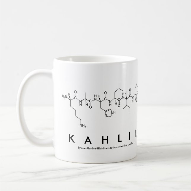 Kahlil peptide nom mug (Gauche)