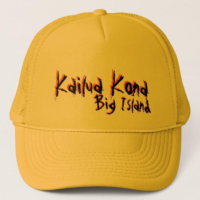 Kailua Kona Big Island casquette jaune (Devant)