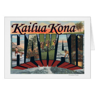 Kailua Kona, Hawaï - grandes scènes de lettre