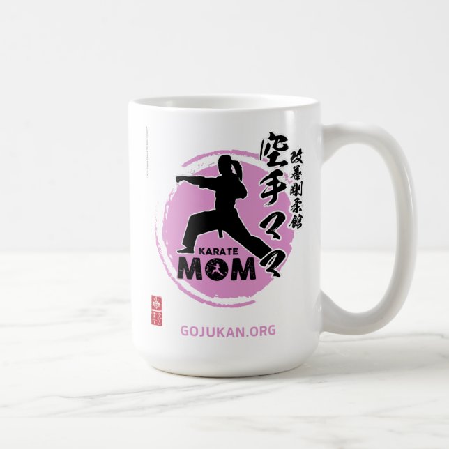 Kaizen Gojukan Karate Maman Mug de café (rose) (Droite)