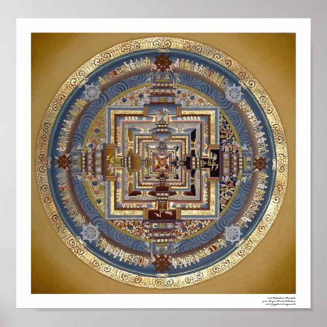 Kalachakra Mandala B Poster (Devant)