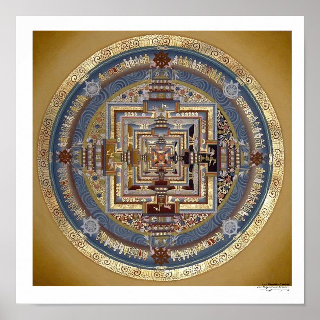 Kalachakra Mandala B Poster (Devant)