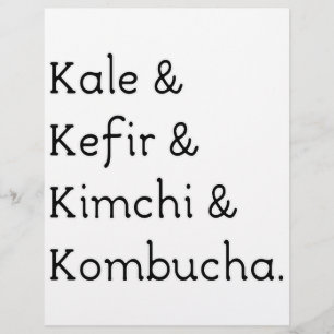 Kale Kefir Kimchi Kombucha