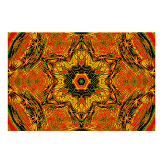 Kaleido Starburst – Affiche d'art brillante