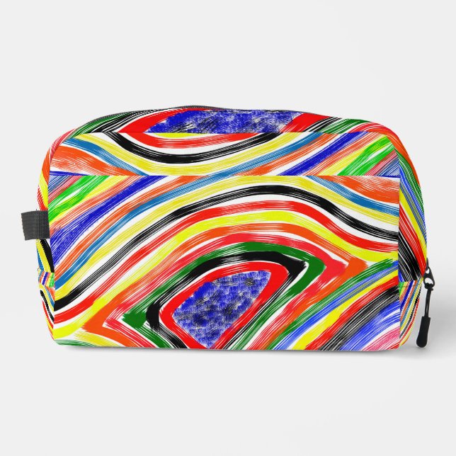 "KaleidoRush" Pochette de voyage éclat de couleur  (Recto)