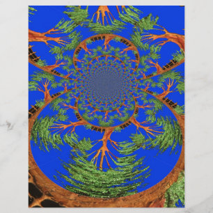 Kaleidoscope Acacia Arbre Art Imprimer/Graphique