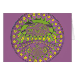 Kaleidoscope africain violet et jaune traditionnel