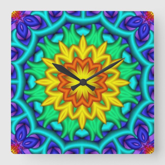 Kaleidoscope Art 19 Horloges murales et options nu (Recto)