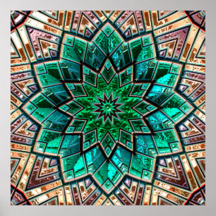 Kaleidoscope Art 40A-40B Options d'image Affiches