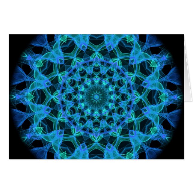 Kaléidoscope bleu de méduses (Devant horizontal)