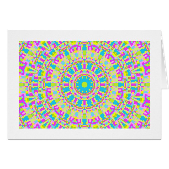 Kaleidoscope coloré 06 (Bordé) (Devant horizontal)