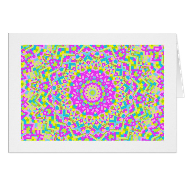 Kaleidoscope coloré 08 (Bordé) (Devant horizontal)