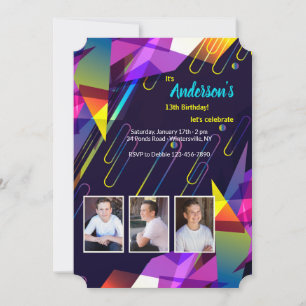 Kaleidoscope de couleurs - Invitation photo