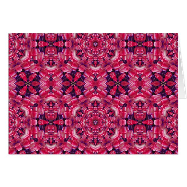 Kaleidoscope de Tulipe rose (Devant horizontal)