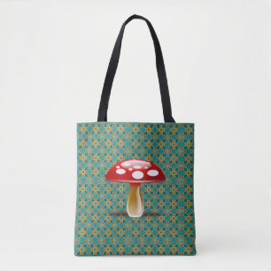 Kaléidoscope de turquoise et sac fourre-tout roug