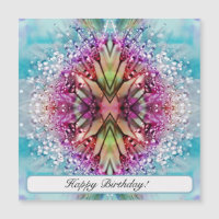 Kaléidoscope Dewdrops : Art Floral Abstrait