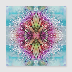 Kaléidoscope Dewdrops : Art Floral Abstrait
