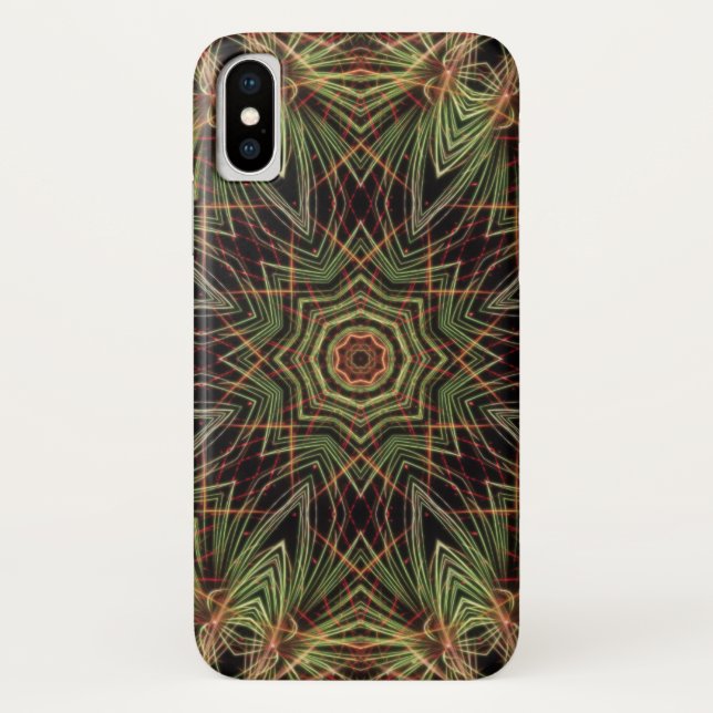 Kaleidoscope du Coque iphone vert (Dos)