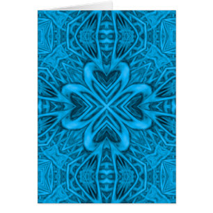 Kaleidoscope Vintage bleu fractal