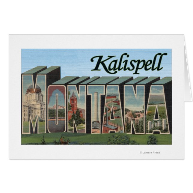 Kalispell, Montana - Scènes de grandes lettres (Devant horizontal)