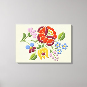 Kalocsa - Toile d'art populaire hongroise Imprimer