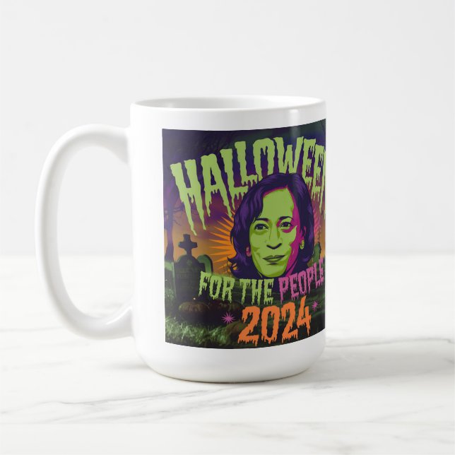 Kamala Halloween Mug : Un nouveau modèle festif (Gauche)