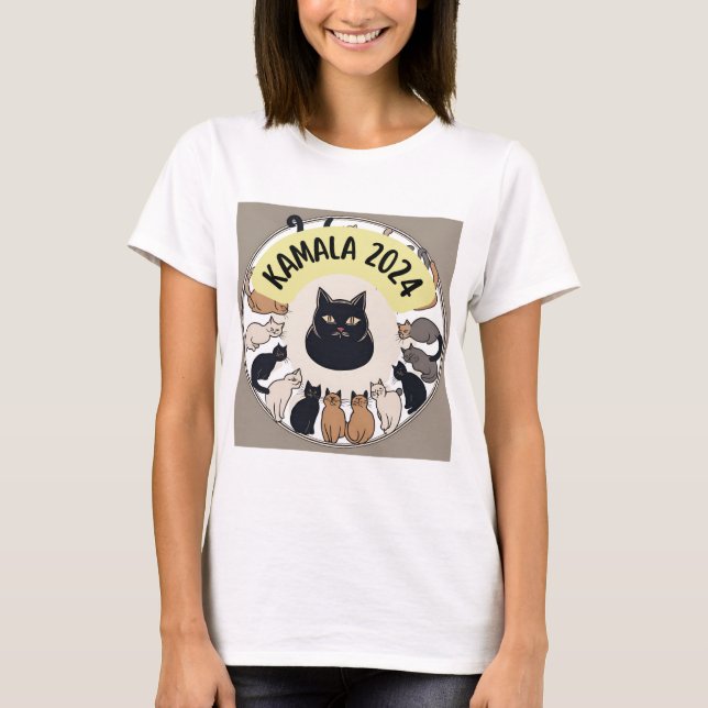 KAMALA HARRIS 2024 CHATS TSHIRT (Devant)