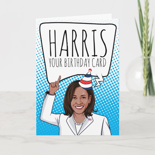 Kamala Harris Anniversaire : Harris Votre Carte An (Devant)