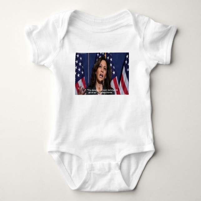 Kamala Harris & Citation American Dream Body bébé (Devant)