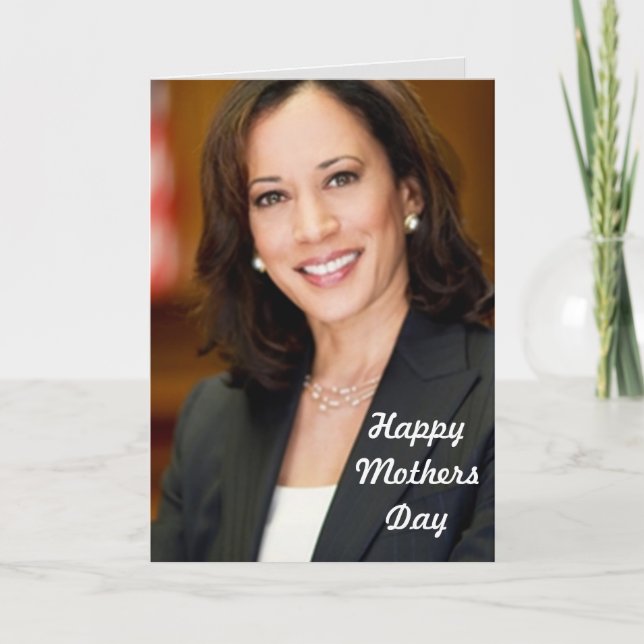 KAMALA HARRIS METHERS DAY Plié Carte de voeux (Devant)