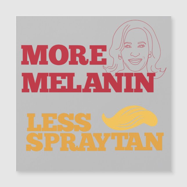 Kamala Harris pas Trump plus Melanin moins Sprayta (Devant)