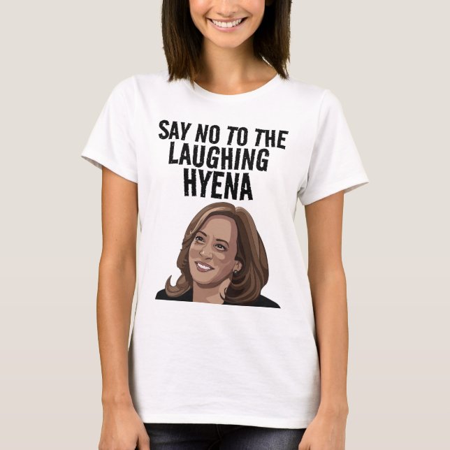 KAMALA HARRIS RIRE DE T-SHIRTS HYENA (Devant)