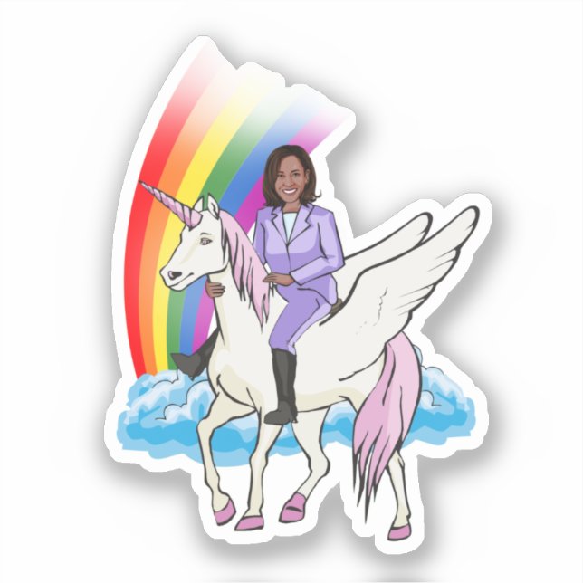 KAMALA LICORNE ET AUTOCOLLANT ARC-EN-CIEL (Recto)