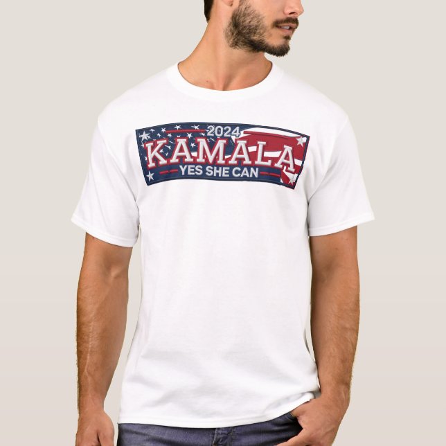 KAMALA "OUI ELLE PEUT" T-shirt homme (Devant)