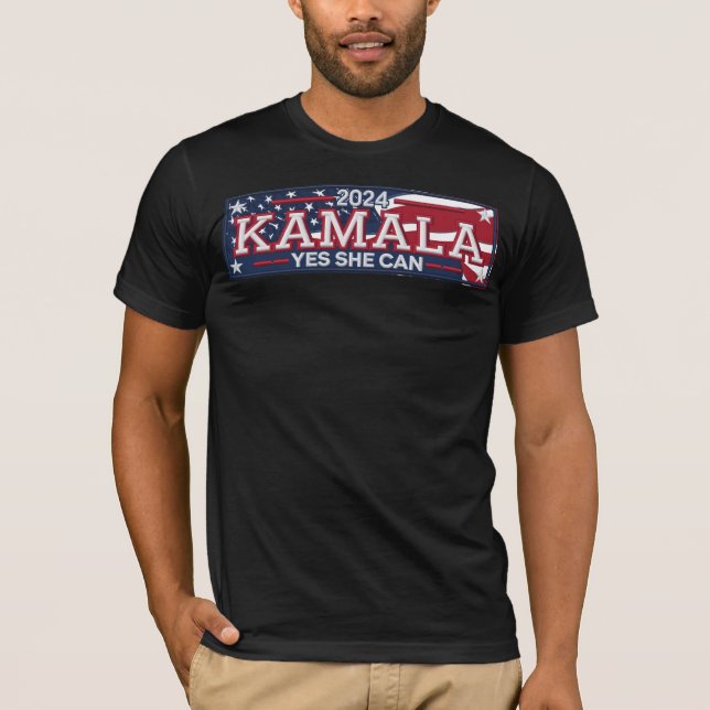 KAMALA "OUI ELLE PEUT" T-shirt homme (Devant)