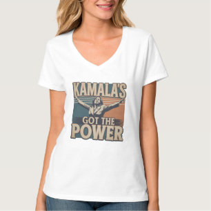 Kamala's got the Power Graphic V-Neck T-Shirt