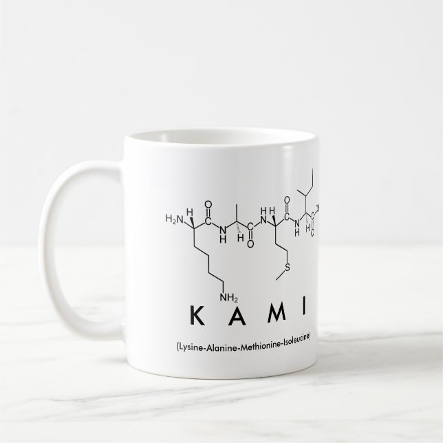 Kami peptide nom mug (Gauche)