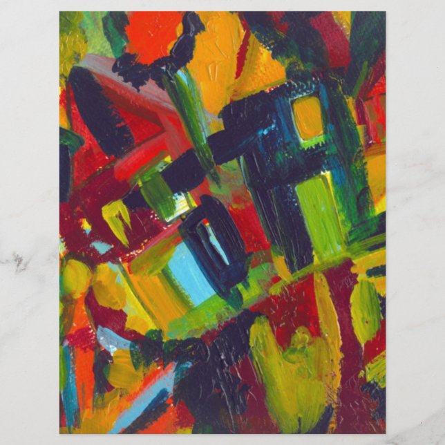 Kandinsky 304 Oeuvre Abstraite colorée (Devant)