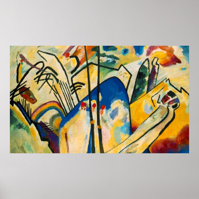 Kandinsky Composition IV Painting Art Poster (Devant)