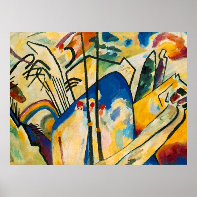 Kandinsky Composition IV Painting Art Poster (Devant)
