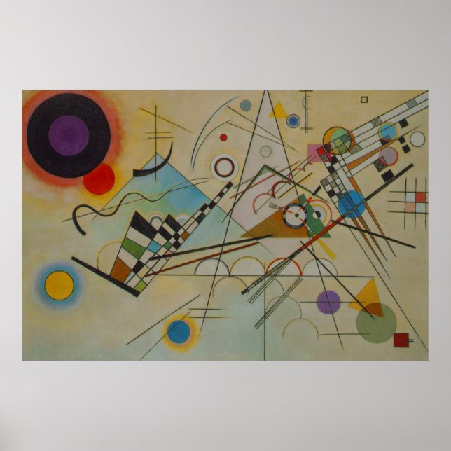 Kandinsky Composition VIII Poster d'art de la pein (Devant)