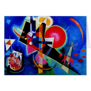 Kandinsky dans la peinture d'abrégé sur bleu
