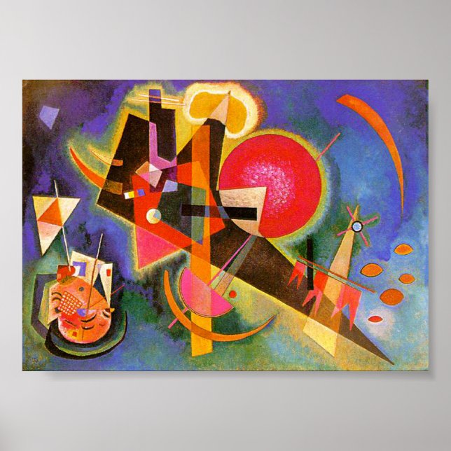Kandinsky En Bleu Poster (Devant)
