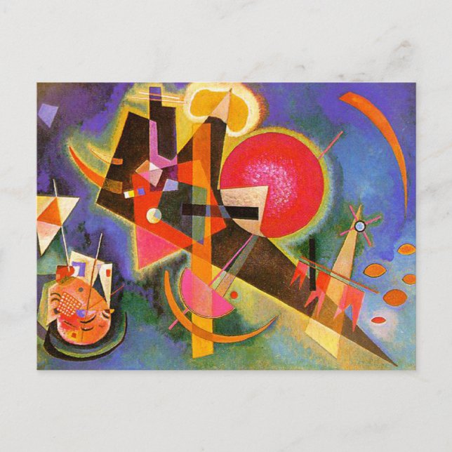 Kandinsky En Carte Postale Bleue (Devant)