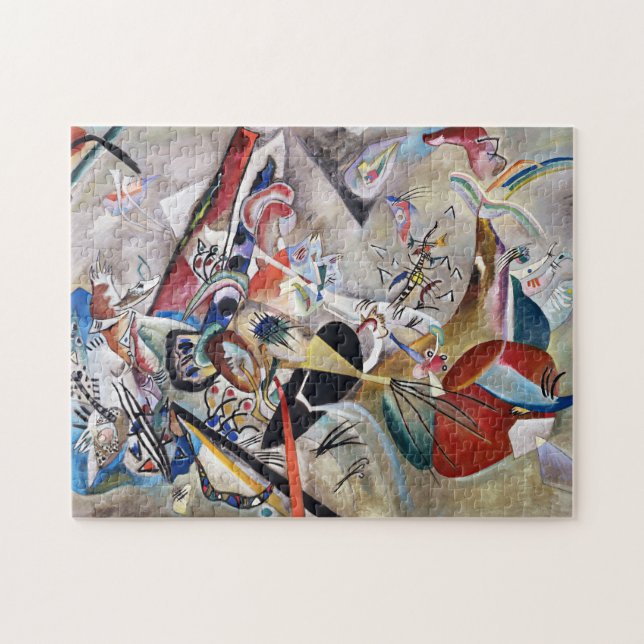 Kandinsky En Puzzle Gris (Horizontal)