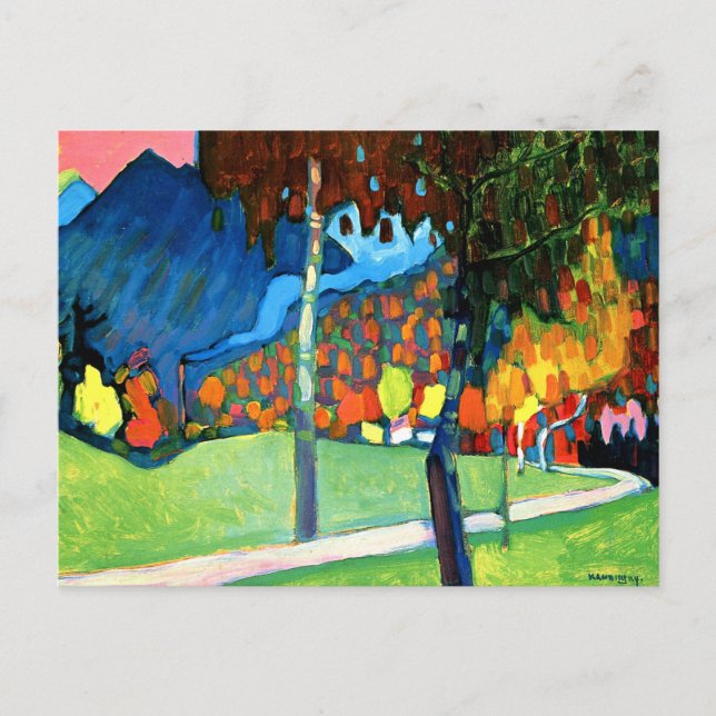 Kandinsky - Étude d'automne sur la carte postale O (Devant)